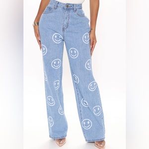 Smile You’re On Camera Boyfriend Jeans - Light Blue Wash | Size: 1 | Denim Jeans